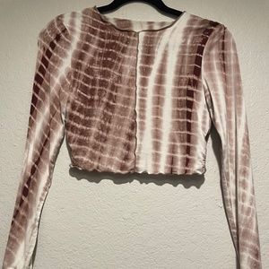 SHEIN Maroon Long Sleeve Top